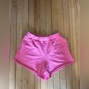 Aerie Vibrant Pink Sweat Shorts
